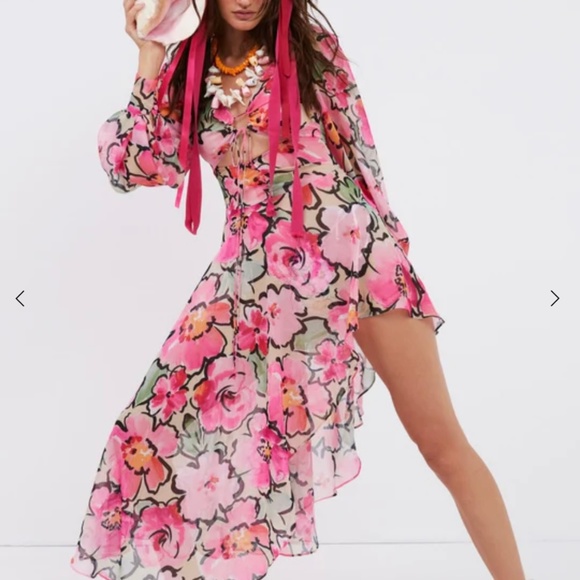 For Love and Lemons Tiana Midi Dress - Picture 1 of 5